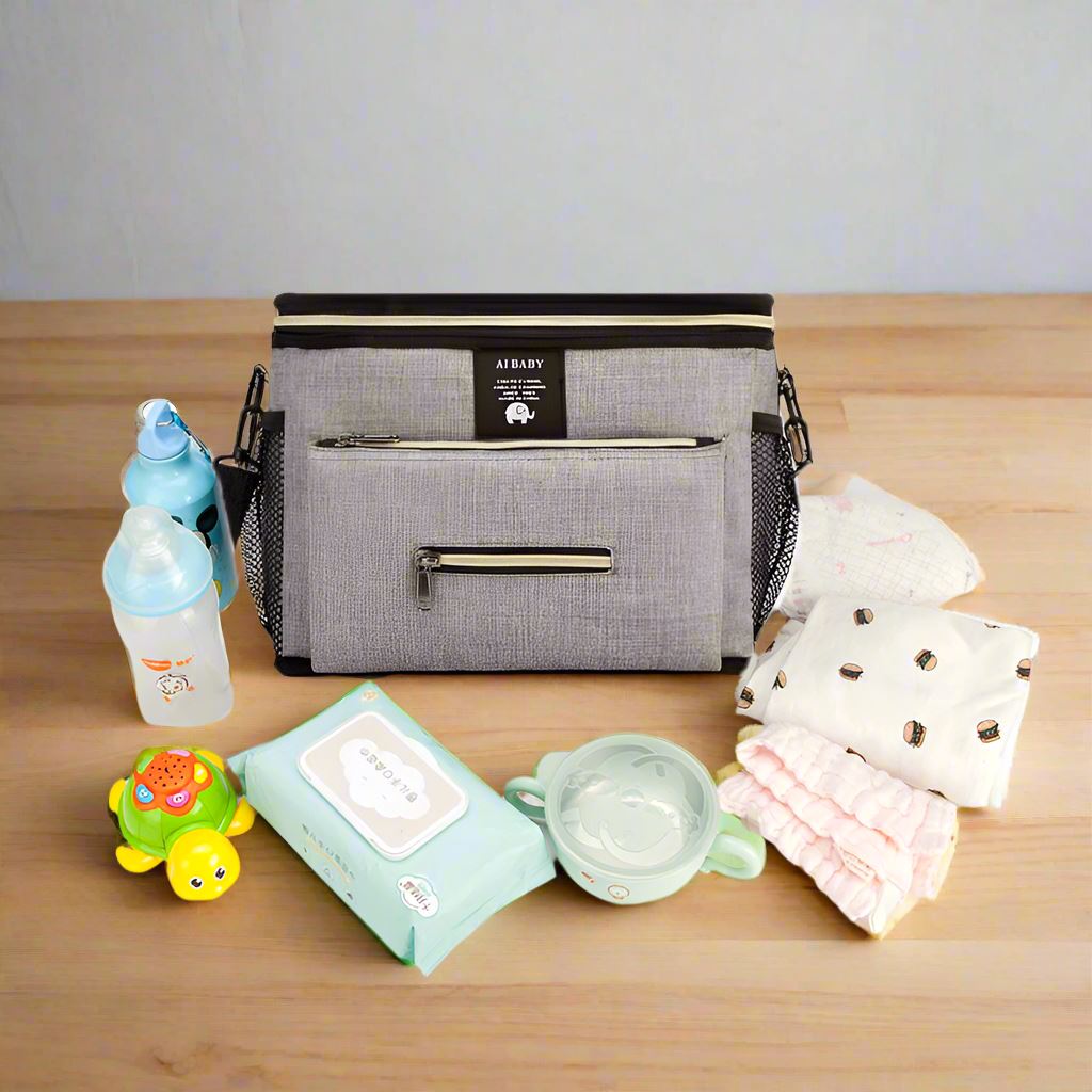 Sac à Langer - BabyTravel™ - Gris - Univers Nourrisson